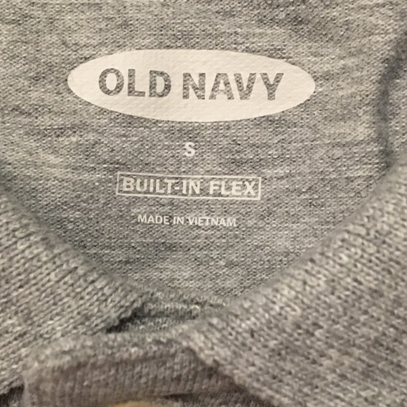 OLD NAVY Grey/Navy Anchor Polo - Picture 5 of 9